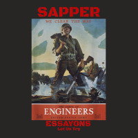 Sapper Army Combat Engineer Corps Veterans And Military Ladies Fitted T-shirt | Artistshot