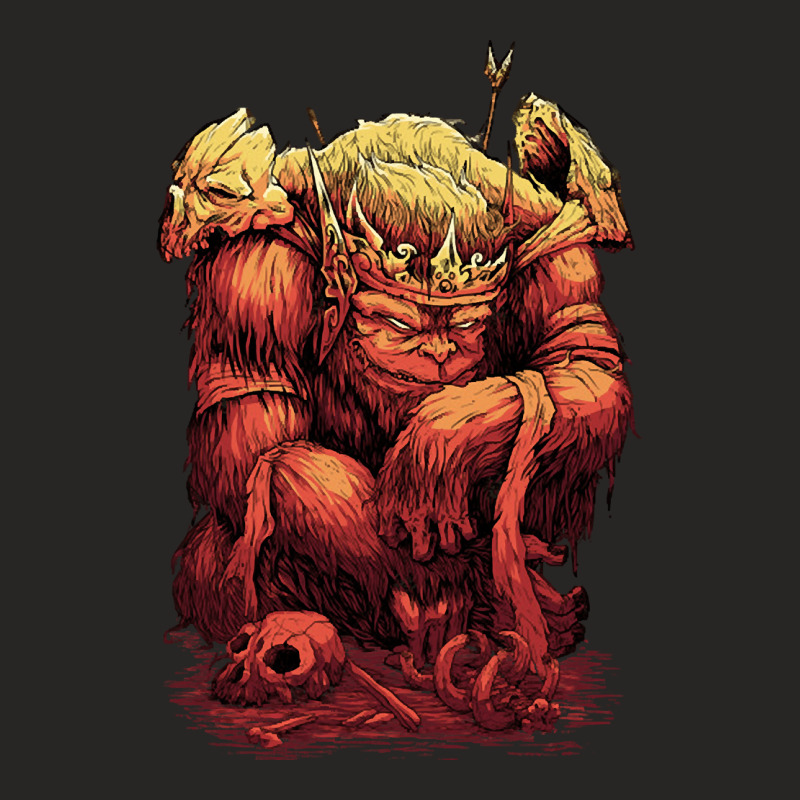 King Of The Apes, The King Of The Apes, King, King Of The Apes Art, Ki Ladies Fitted T-shirt | Artistshot