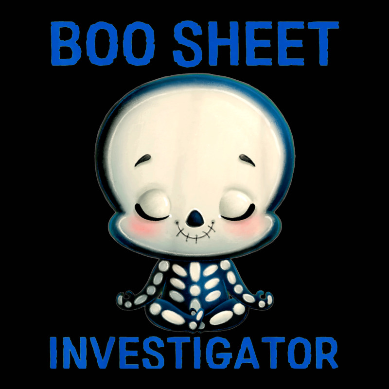 Boo Sheet Investigator Halloween Men Women Fun Skeleton Zen Toddler 3/4 Sleeve Tee by Newshirt | Artistshot