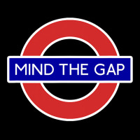 London Souvenir Mind The Gap Underground Tube Women's V-neck T-shirt | Artistshot