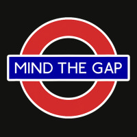 London Souvenir Mind The Gap Underground Tube Scorecard Crop Tee | Artistshot