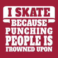 I Skate Because Punching People Is Frowned Upon Ladies Polo Shirt | Artistshot