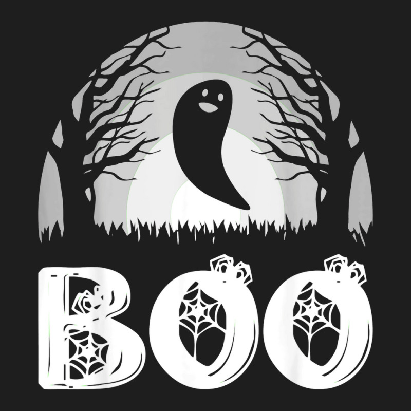 Boo With Spiders And Ghost Halloween Classic T-shirt by Newshirt | Artistshot