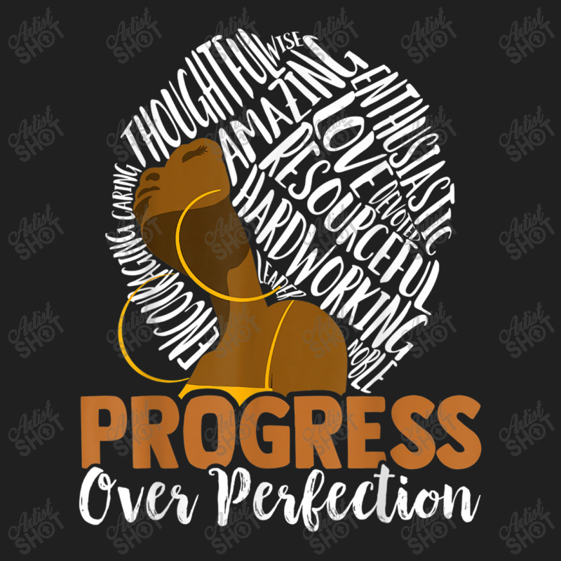 Progress Over Perfection Teacher Black History Month Music Vintage Ladies Polo Shirt by KhalilDesign | Artistshot