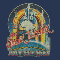 Live Aid Global Jukebox, Live Aid Global Jukebox Vintage, Live Aid Glo Men Denim Jacket | Artistshot