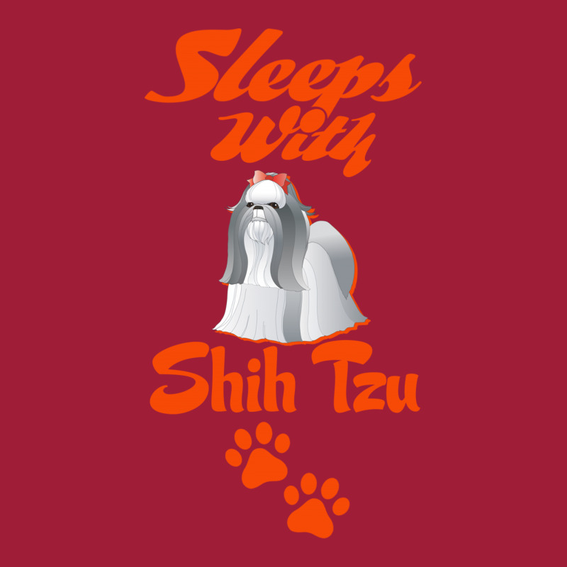 Sleeps With Shih Tzu Ladies Polo Shirt by tshiart | Artistshot