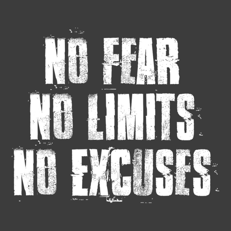 No Fear No Limits No Excuses Motivational Gym Fitness Men's Polo Shirt ...