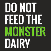 Dairy Free Monster Tee Dairy Allergy Design Ladies Fitted T-shirt | Artistshot