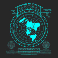 Gleason's New Standard Map Of The World, Flat Earth Men's T-shirt Pajama Set | Artistshot