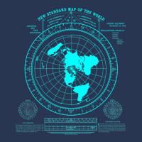 Gleason's New Standard Map Of The World, Flat Earth Men Denim Jacket | Artistshot