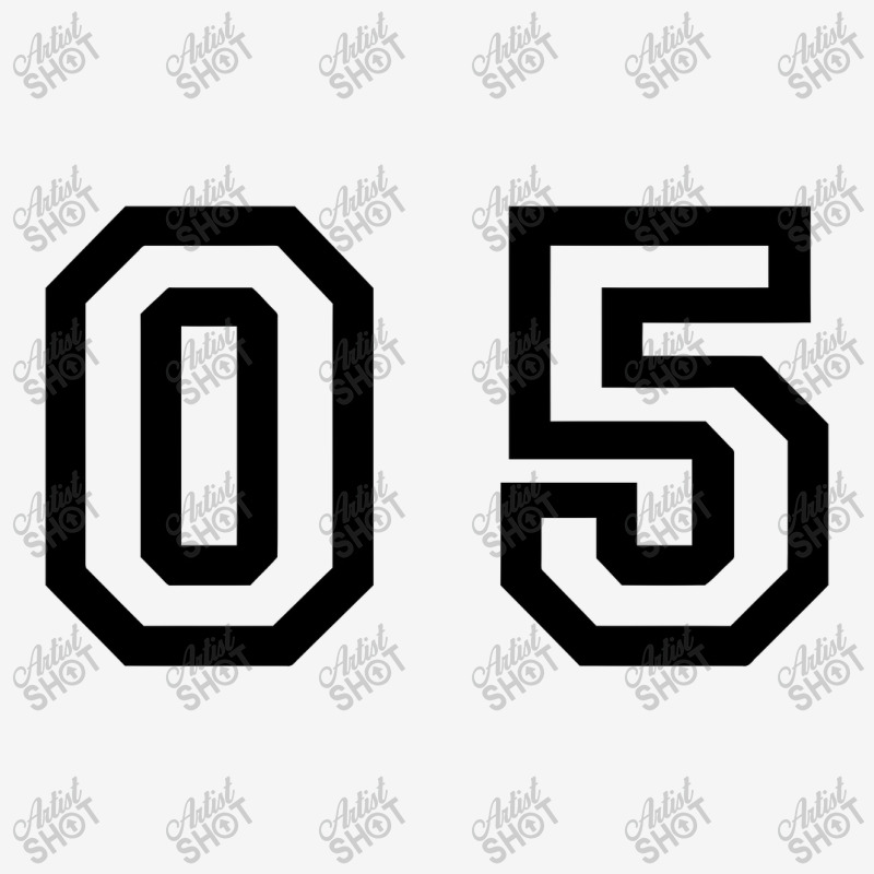 Number Zero Five   Number Five Oval Patch by pagersuek | Artistshot