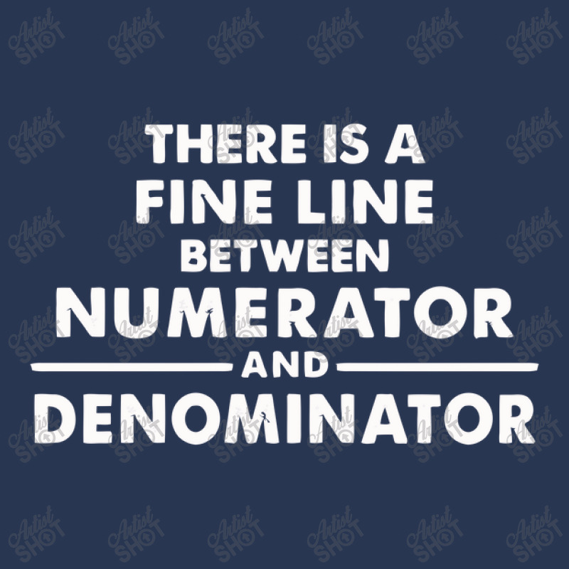 There Is A Fine Line Between Numerator And Denominator Men Denim Jacket | Artistshot