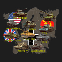 Top Ten Best Ww2 Tanks M4 Sherman Panzer Iv Tiger Ii T-34 Classic T-shirt | Artistshot