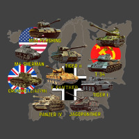 Top Ten Best Ww2 Tanks M4 Sherman Panzer Iv Tiger Ii T-34 Vintage T-shirt | Artistshot