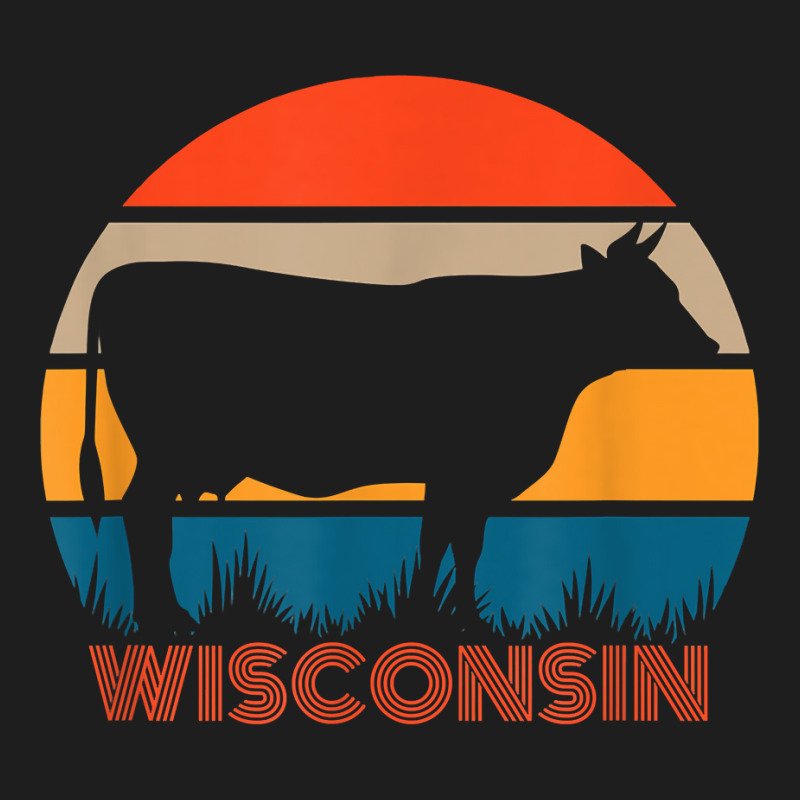 Cow Heifer Farm Owner State Of Wisconsin Dairy Farmer Retro Classic T-shirt by HarukaNarasaki | Artistshot