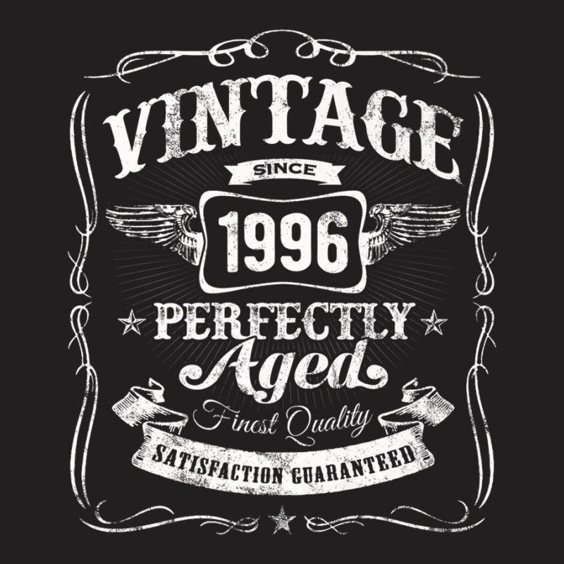 Vintage Born In 1996 Original 24th Birthday A5 T-shirt | Artistshot