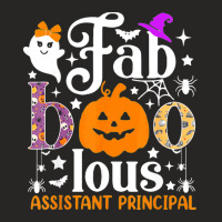 Faboolous Assistant Principal Shirt Boo Pumpkin Halloween Ladies Fitted T-shirt | Artistshot