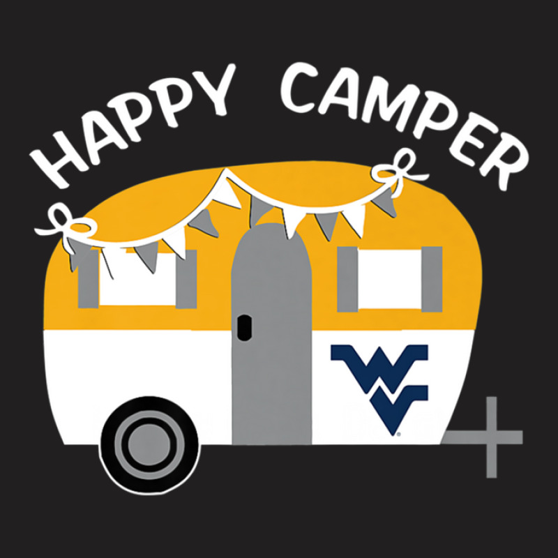 West Virginia Mountaineers Camping - Vintage Camping T-shirt | Artistshot