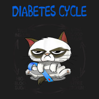 Diabetic Cycle Funny Cat Diabetes Awareness Classic T-shirt | Artistshot