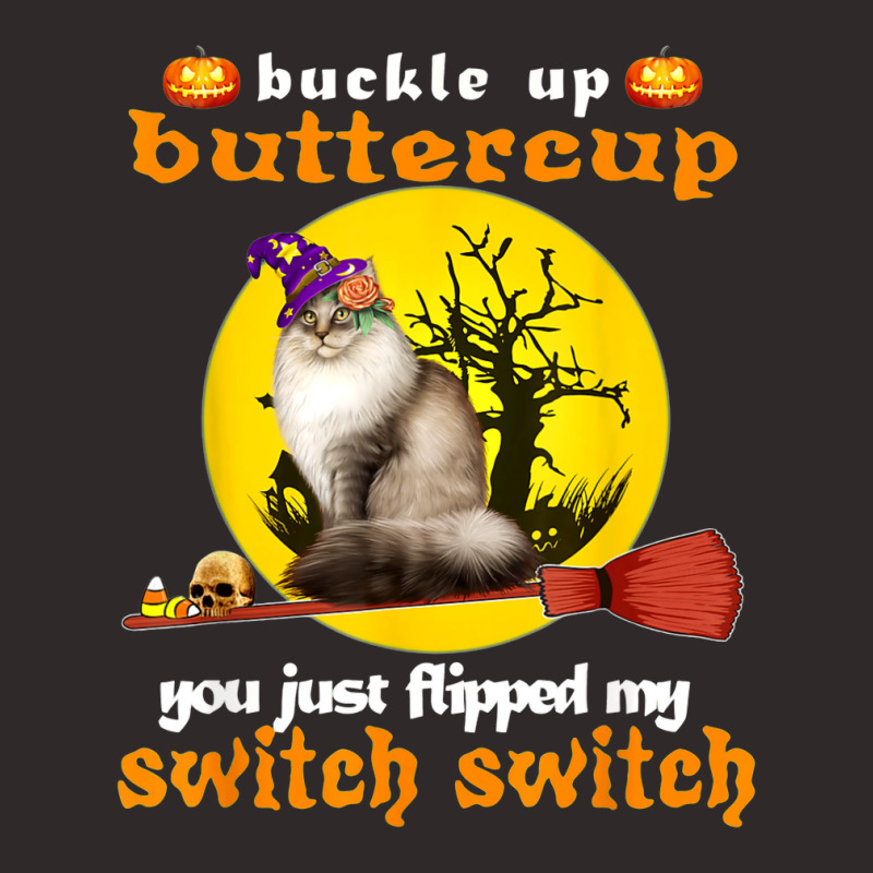 Buckle Up Buttercup Siberian Cat Halloween Racerback Tank by TopShirts | Artistshot