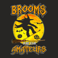 Brooms Are For Amateurs Witch Snowboarding Lover Halloween Ladies Fitted T-shirt | Artistshot