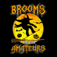 Brooms Are For Amateurs Witch Snowboarding Lover Halloween Women's V-neck T-shirt | Artistshot