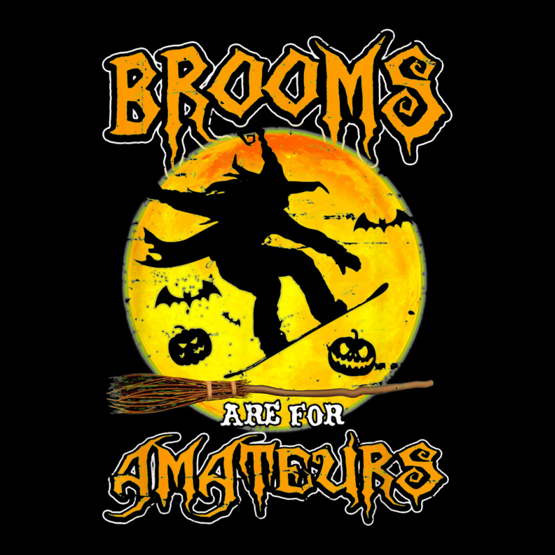 Brooms Are For Amateurs Witch Snowboarding Lover Halloween Women's V-Neck T-Shirt by Premium | Artistshot