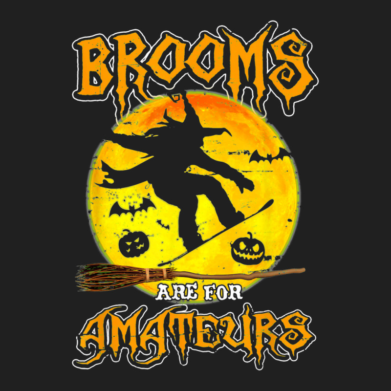 Brooms Are For Amateurs Witch Snowboarding Lover Halloween Ladies Polo Shirt by Premium | Artistshot