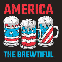 America The Brewtiful Funny July 4th Patriotic Bbq Cookout Tank Top | Artistshot