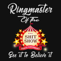 Ringmaster Of The Shitshow Funny Gift For Her  Him Cotton Baby Beanies | Artistshot