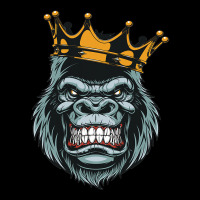 Gorilla King Ferocious Gorilla On With Crown Christmas Gifts Adjustable Cap | Artistshot