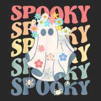 Groovy Halloween Spooky Ghost And Colorful Daisy Costume Printed Hat | Artistshot