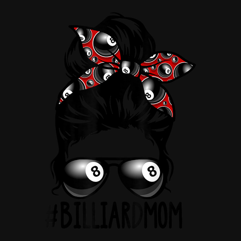 Billiard Ball Mom Billiard Player Bandana Mom Messy Bun Hair Front Car Mat | Artistshot