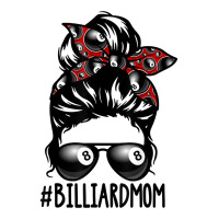 Billiard Ball Mom Billiard Player Bandana Mom Messy Bun Hair Stainless Steel Water Bottle | Artistshot