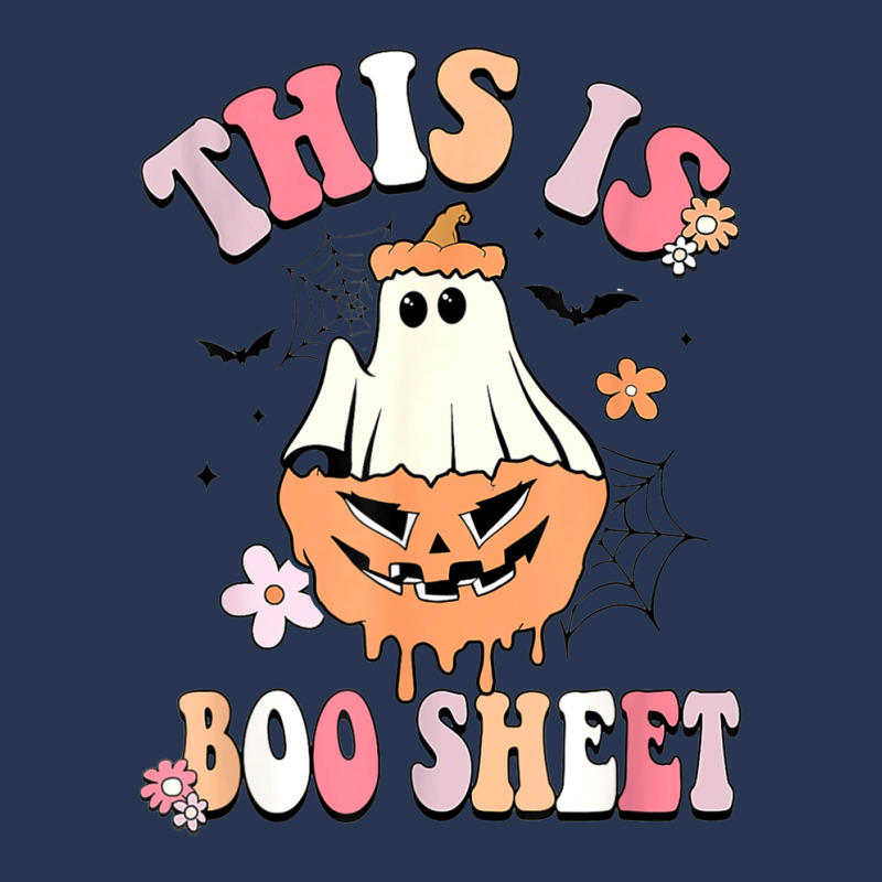 Groovy This Is Boo Sheet Floral Ghost Halloween Costume Men Denim Jacket by Newart | Artistshot