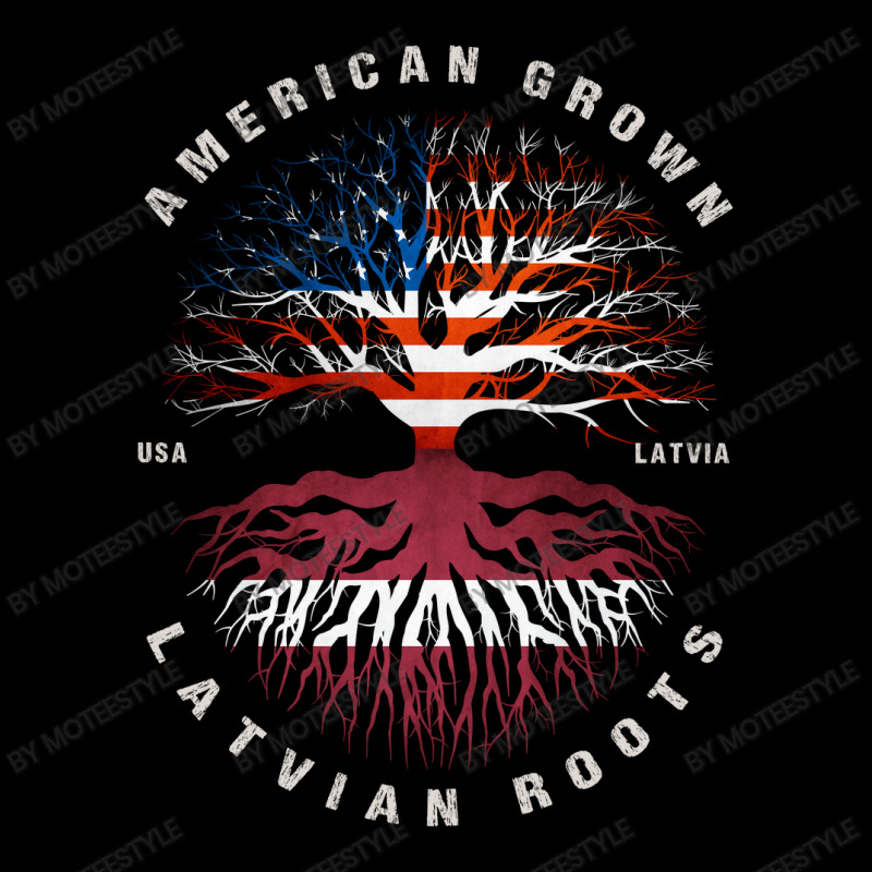 American Grown Latvian Roots Latvia Flag Pocket T-shirt | Artistshot