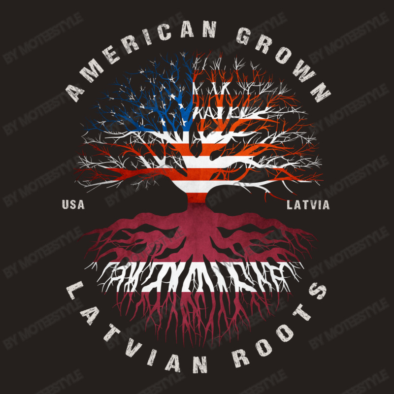 American Grown Latvian Roots Latvia Flag Tank Top | Artistshot