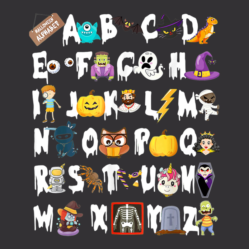 Halloween Alphabet Abcs Learning Kindergarten Vintage Short | Artistshot