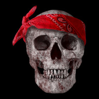 Skull With Red Paisley Bandana, Thug, Gangster Adjustable Cap | Artistshot