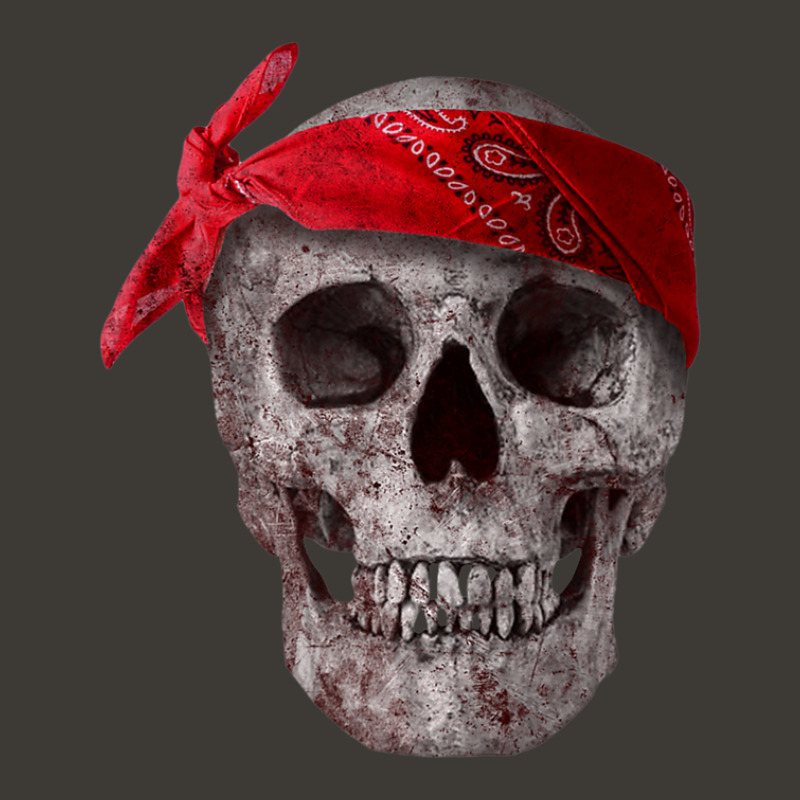 Skull With Red Paisley Bandana, Thug, Gangster Bucket Hat | Artistshot