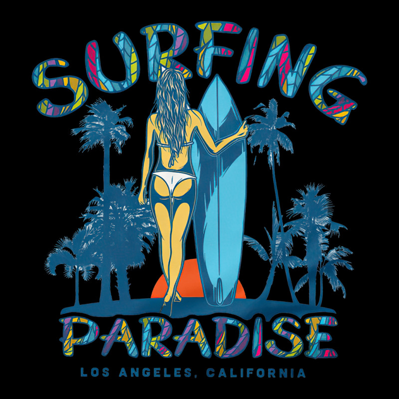 Surfing Paradise California, Surfing Paradise California Vintage, Surf V-neck Tee | Artistshot