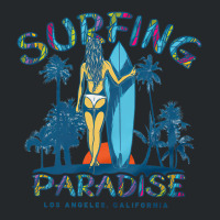 Surfing Paradise California, Surfing Paradise California Vintage, Surf Crewneck Sweatshirt | Artistshot