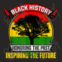 Honoring The Pasinspiring The Future - Black History Month Music Retro Ladies Fitted T-shirt | Artistshot