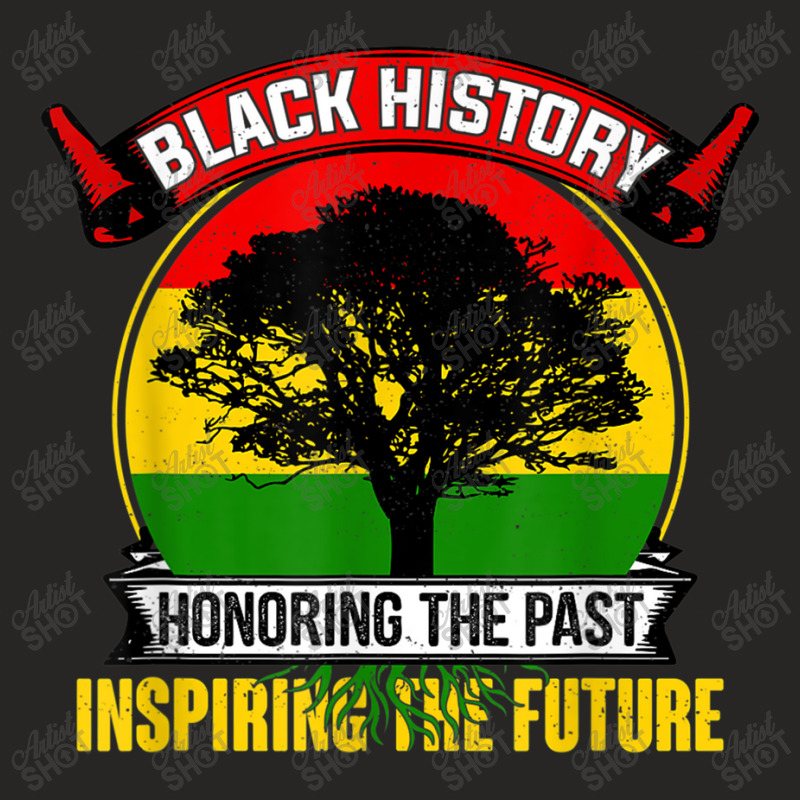 Honoring The Pasinspiring The Future - Black History Month Music Retro Ladies Fitted T-Shirt by TyrellDesign | Artistshot