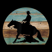 Western Cowboy Reining Horse Sliding Stop Vintage Style Men's 3/4 Sleeve Pajama Set | Artistshot