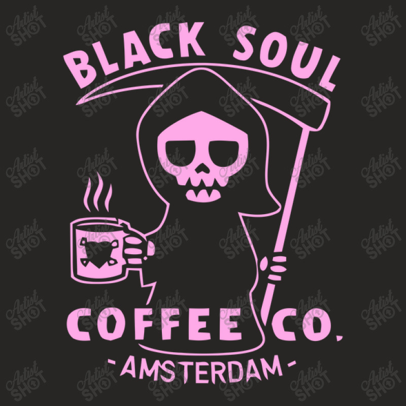 Black Soul Coffee Ladies Fitted T-Shirt by liodraart | Artistshot