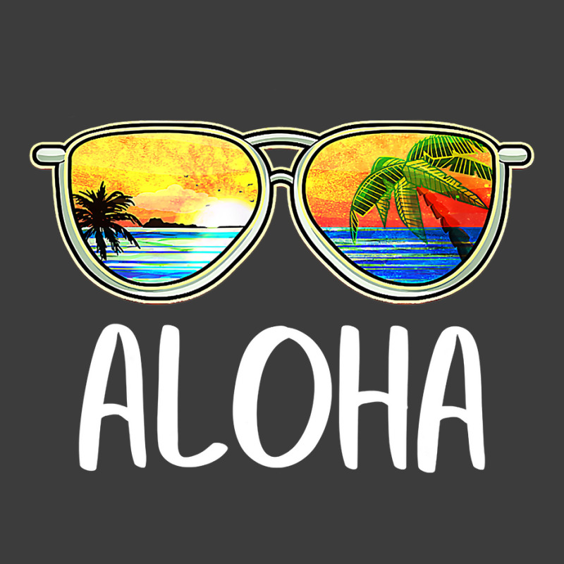 Aloha Hawaii Hawaiian Island Sunglasses Palm Trees Beach Men's Polo Shirt by cm-arts | Artistshot