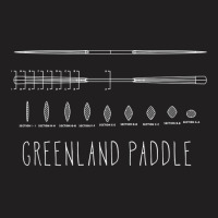 Greenland Kayak Paddle Cross Section Drawing T-shirt | Artistshot