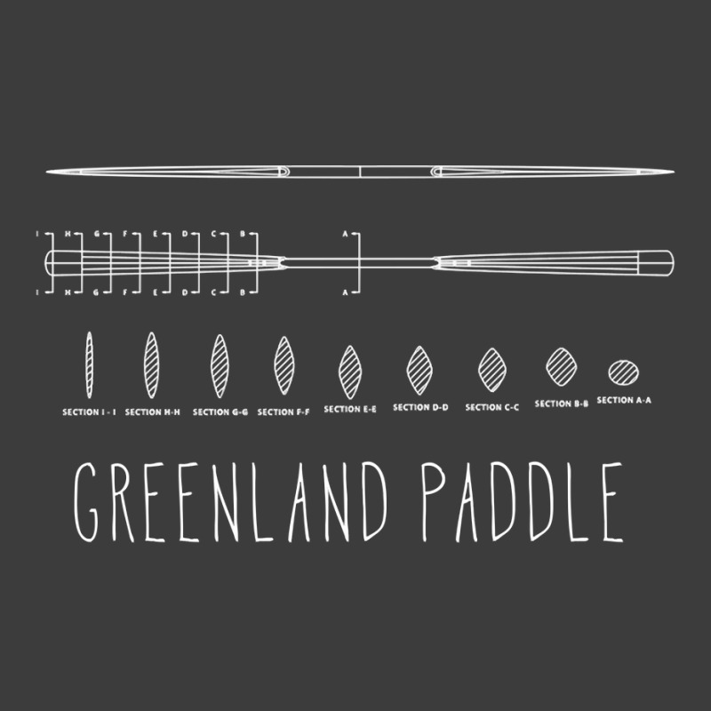 Greenland Kayak Paddle Cross Section Drawing Men's Polo Shirt | Artistshot