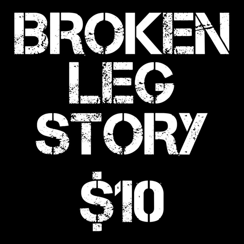 Broken Leg Gift For Kids Men Women Funny Leg Story $10 Bones Cropped Sweater by cm-arts | Artistshot